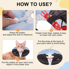 BEAUTYZOO uso-diario-gato facilita comer, dormir y jugar sin irritación.