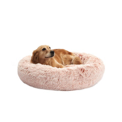 Bedfolks Cama donut rosada 36, refugio suave para descanso reconfortante.