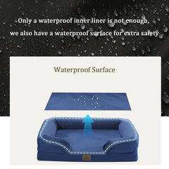 Bedfolks funda lavable e impermeable para cama de perro