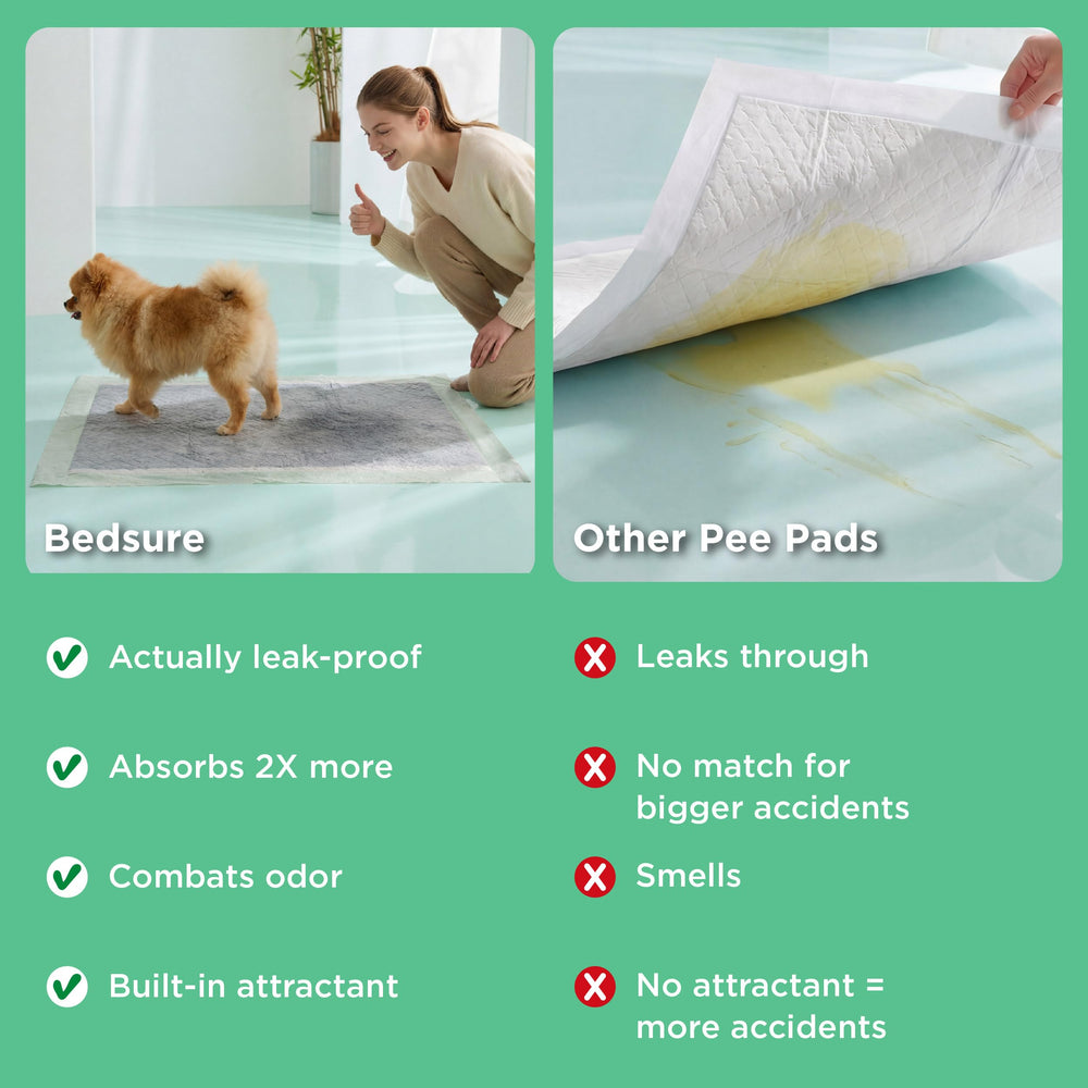 Bedsure almohadillas compatibles con todas las razas para uso versátil.