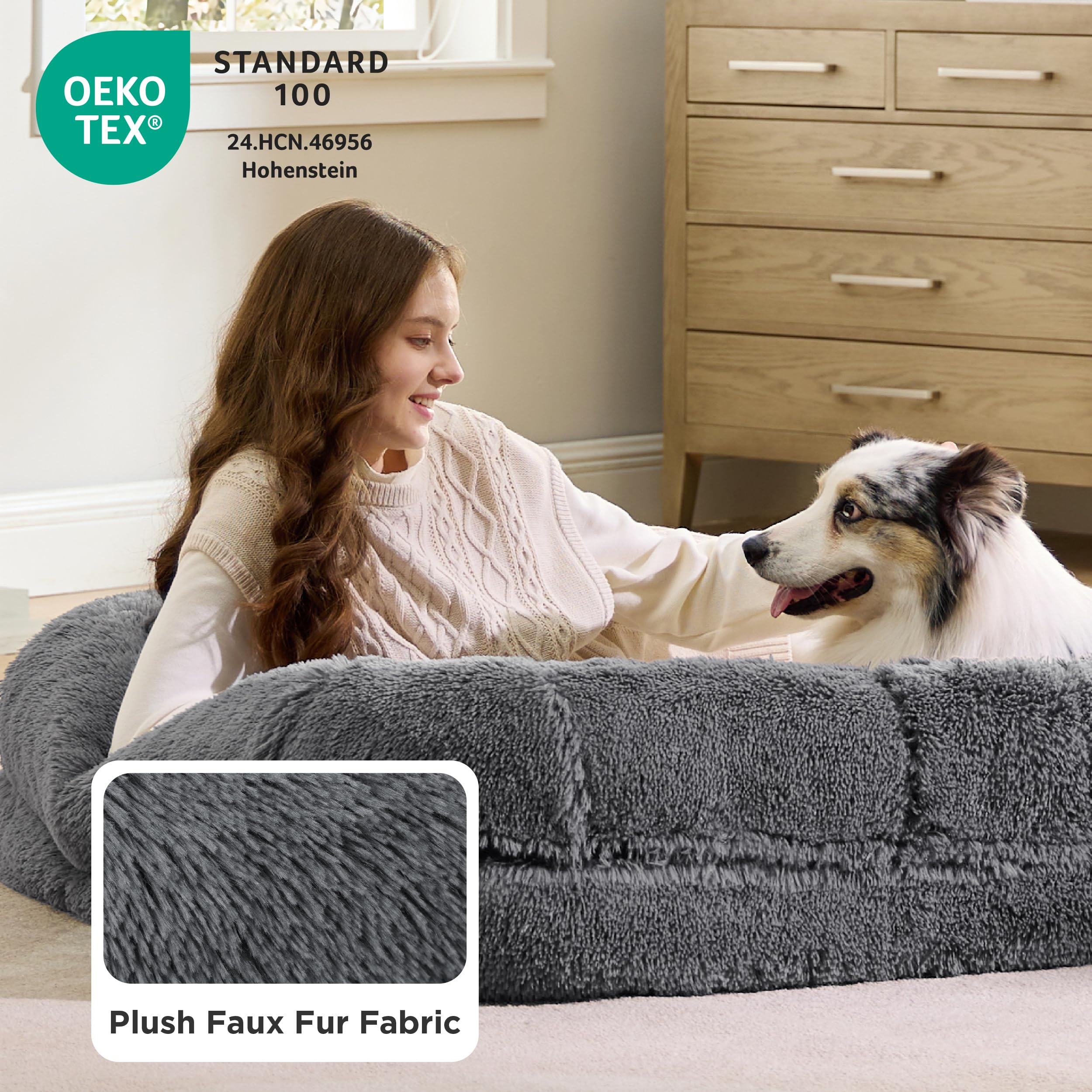 Bedsure base antideslizante mantiene la cama estable durante el uso.