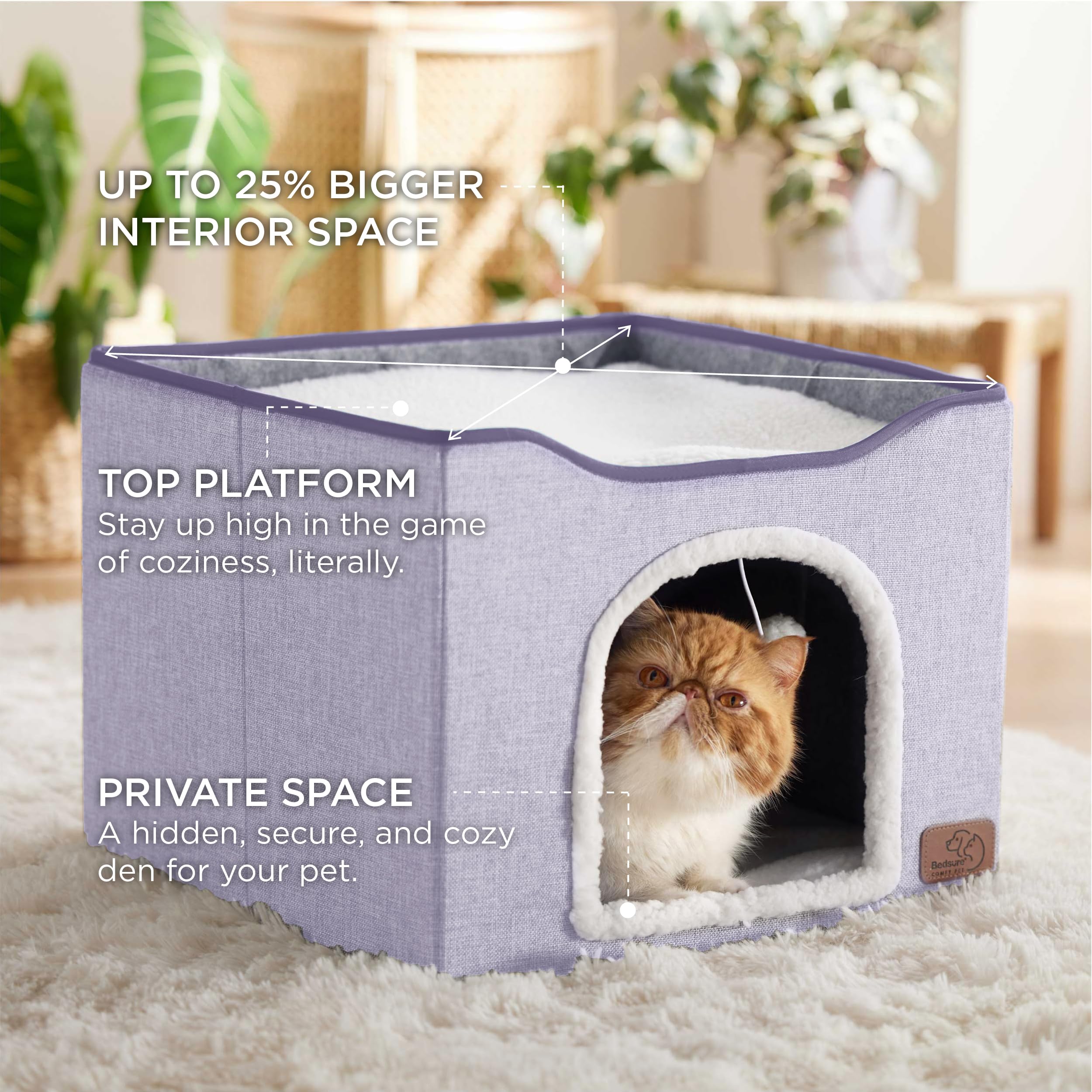 Bedsure bola-felpa-colgante: estimula juego y exploración del gato