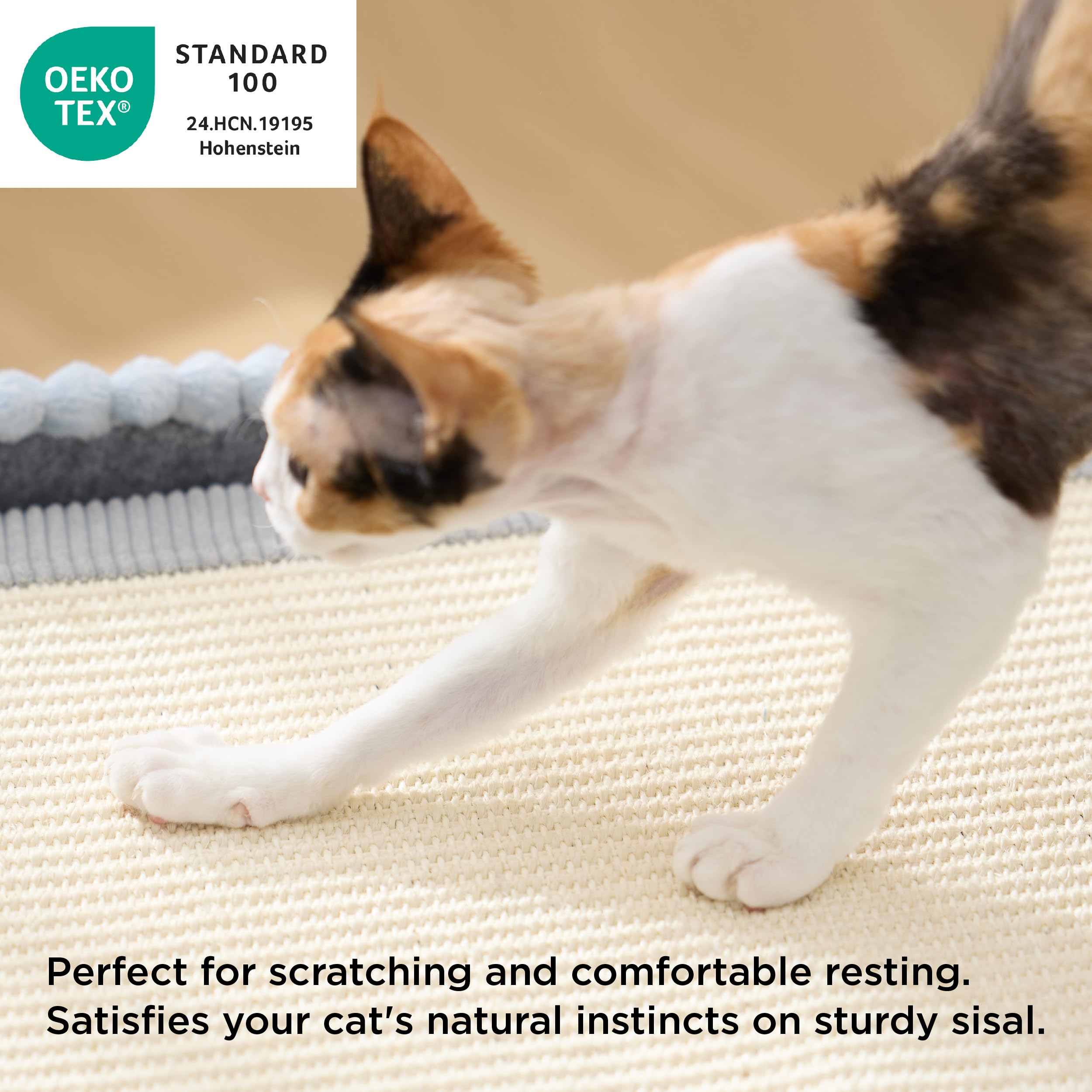 Bedsure cama para gatos grande, tablero plano para afilar uñas.