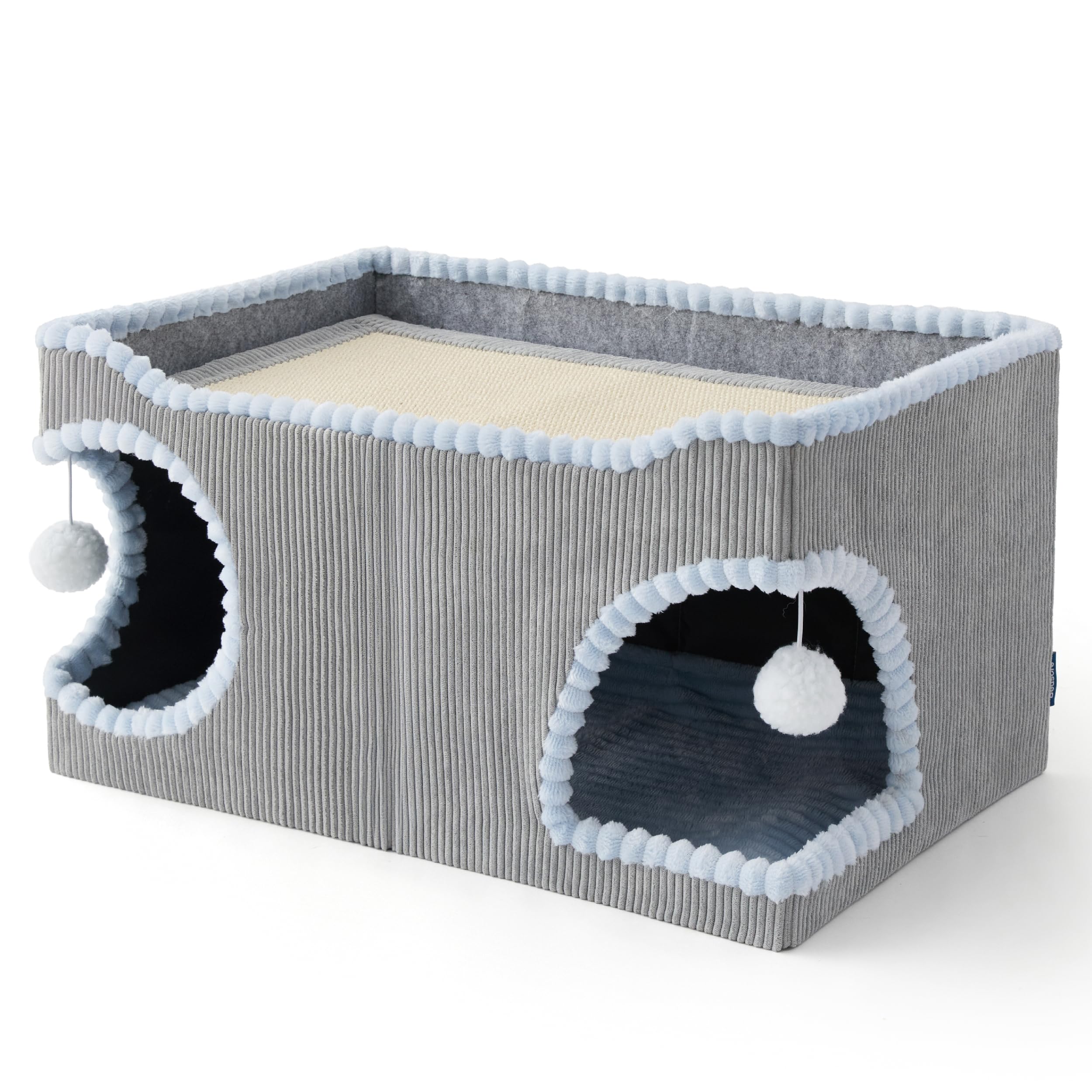 Bedsure cama para gatos grande, estructura estable para juego y descanso.