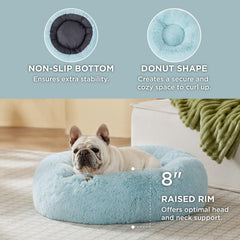 Bedsure cama para perros con borde alzado que apoya cabeza y cuello