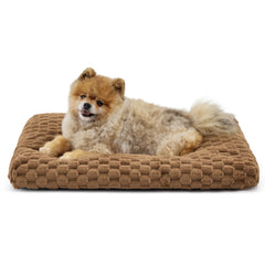Bedsure cama para perro pequeño con felpa burbuja para descanso suave