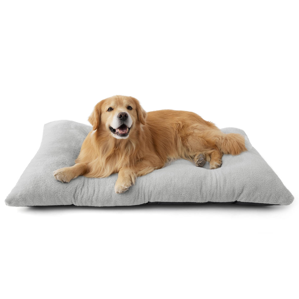 Bedsure cama-perro-xl-crate-lavable ofrece descanso cómodo en jaula.