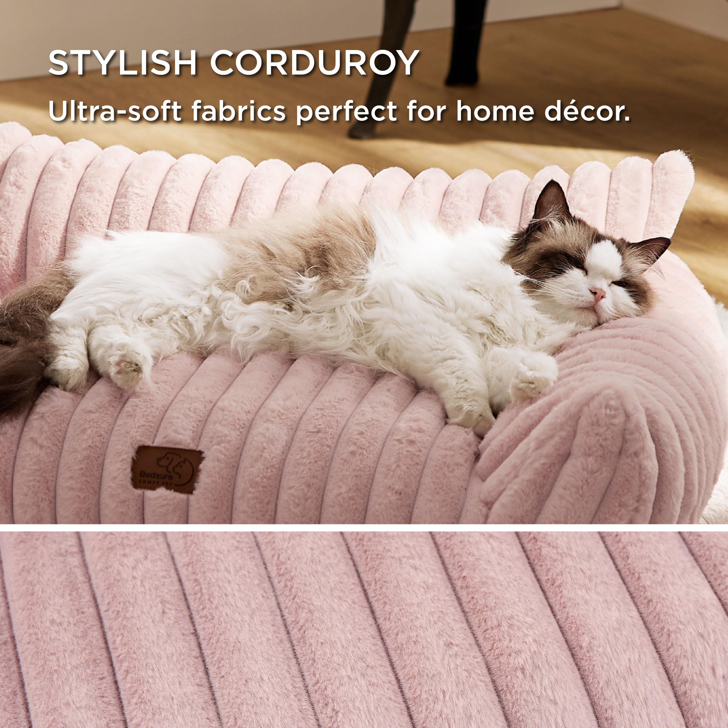 Bedsure ComfyFleece, funda tejida de felpa sintética para tacto suave.