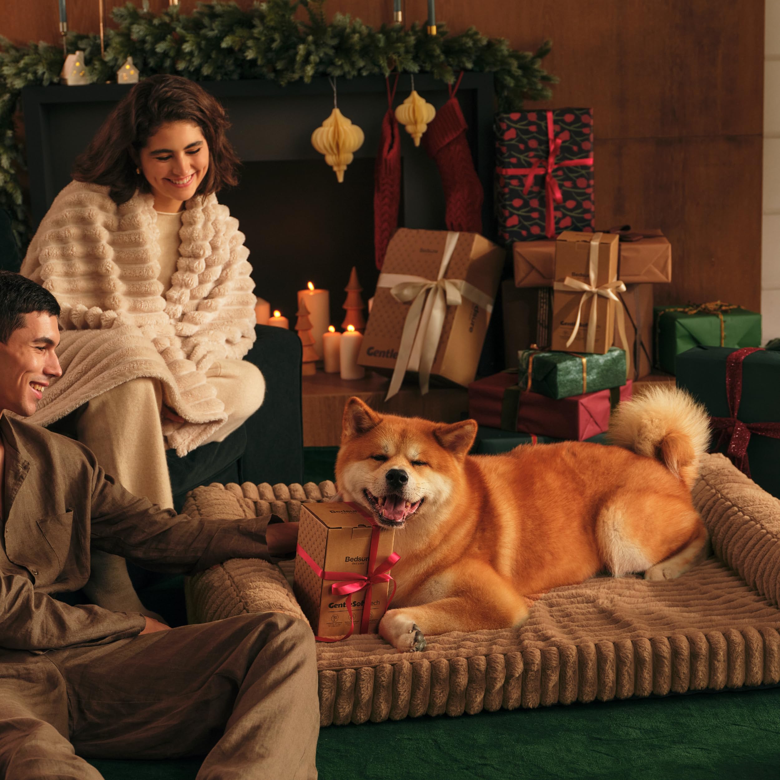 Bedsure cama grande para perros, diseño moderno que se integra en el hogar.