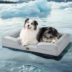 Bedsure L Plus – cama para perros grandes con enfriamiento suave, ideal para días calurosos.