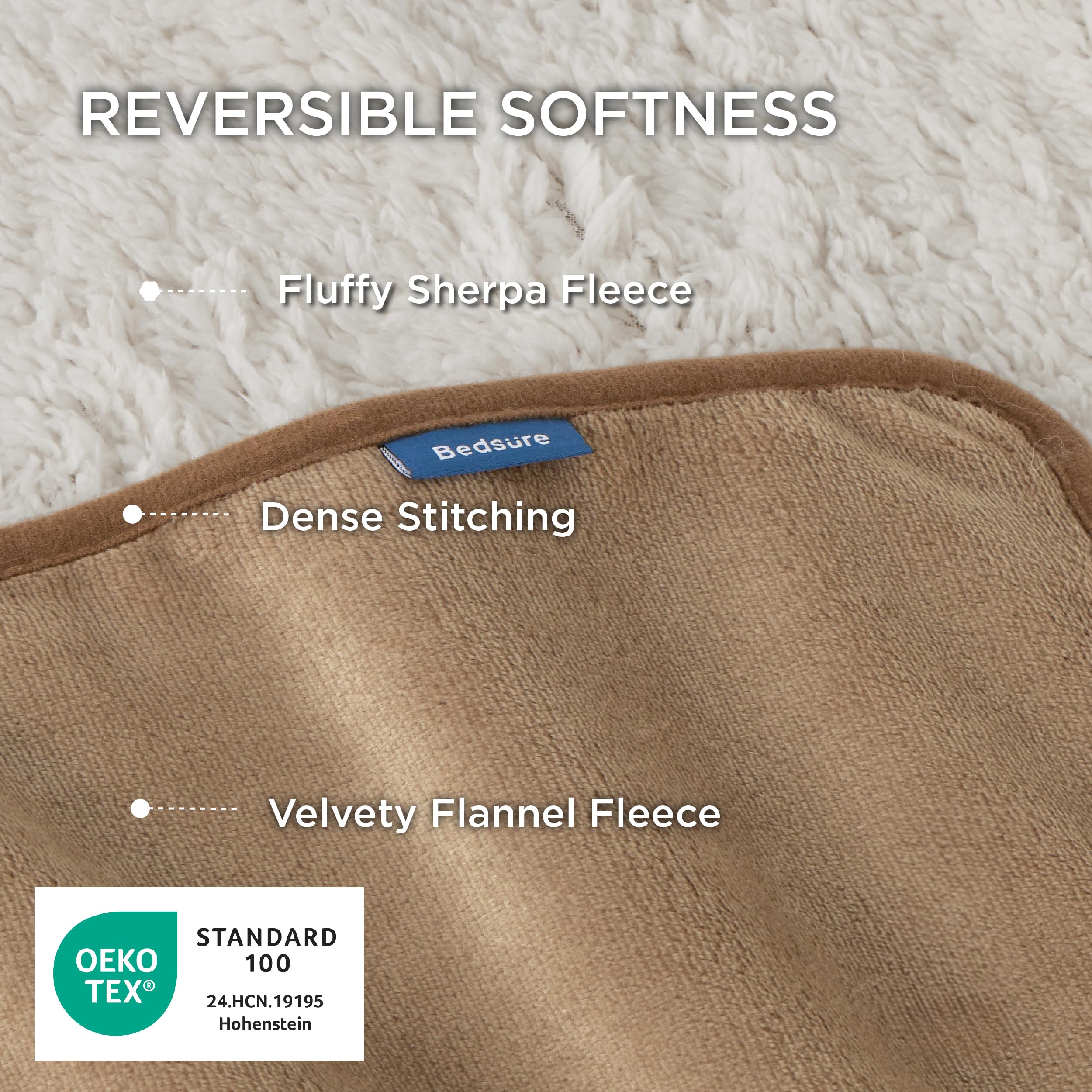 Bedsure manta flannel suave ofrece abrigo diario y confort.