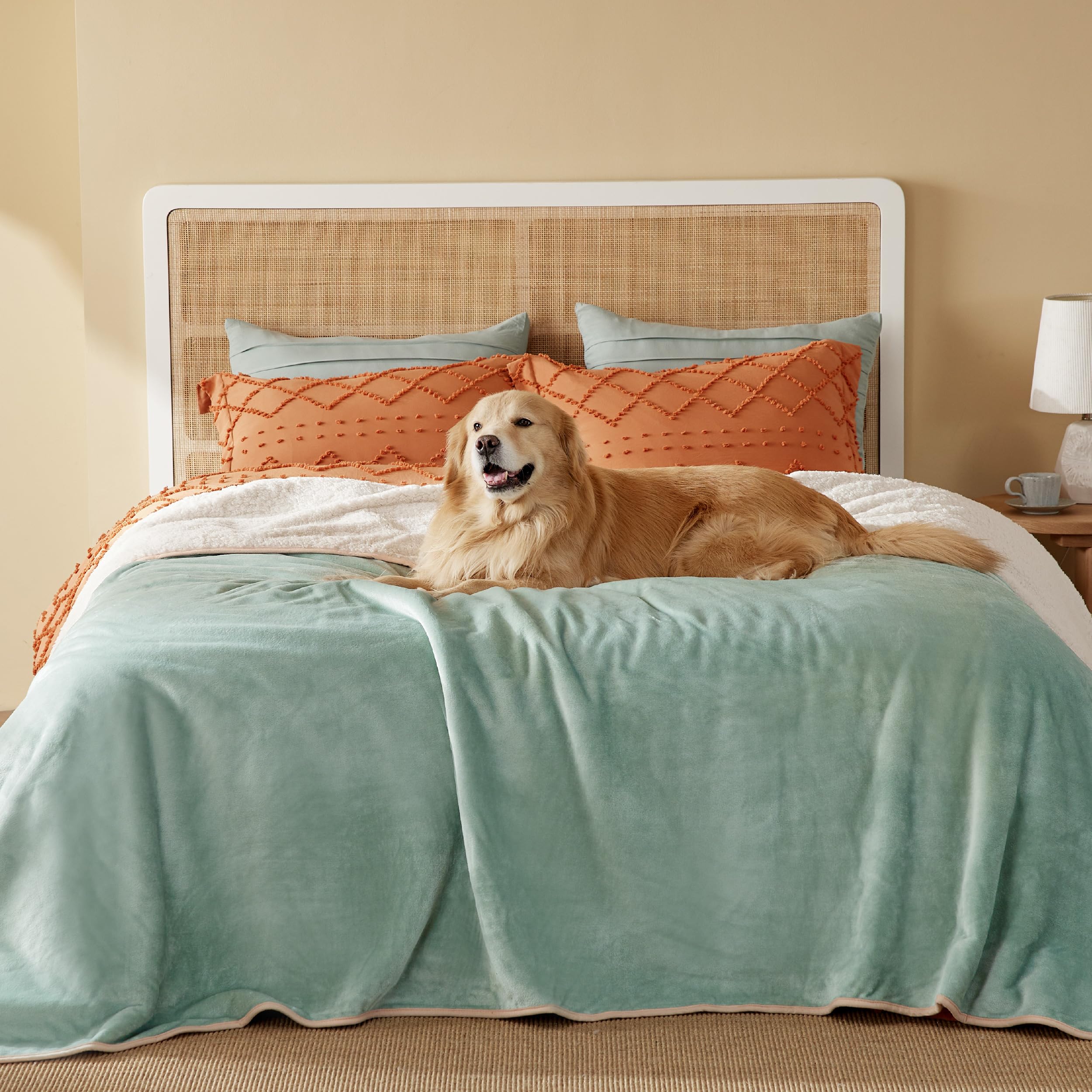 Bedsure manta-impermeable-cama protege muebles y cama de líquidos, manteniendo el área seca.