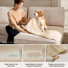 Bedsure manta-impermeable-lavable-perros: protección confiable para mascotas grandes durante el juego.