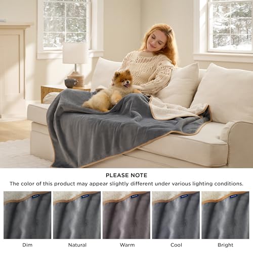Bedsure manta versátil para cama, sofá y transporte.