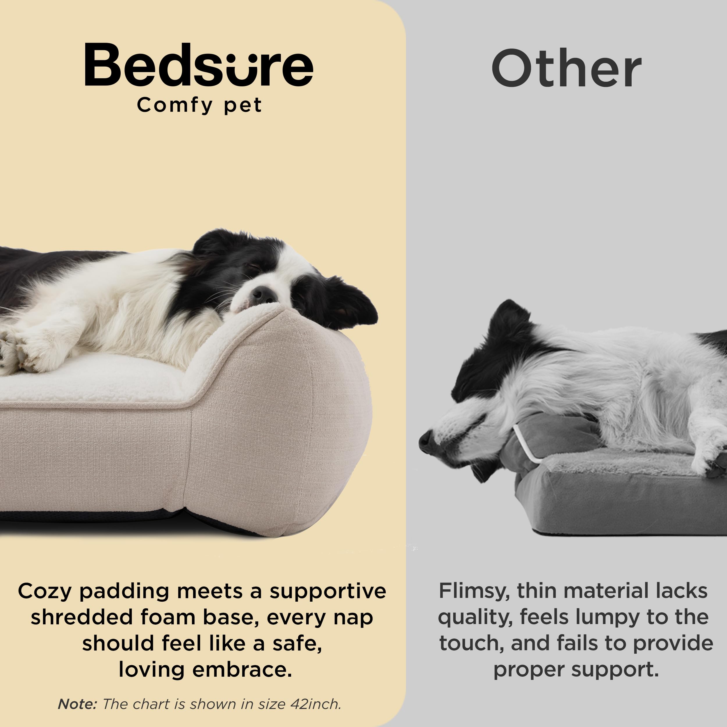 Bedsure SupportMax XL base acolchada para distribuir el peso