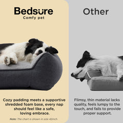Bedsure SupportMax XL, tejido sherpa suave para calor y confort.