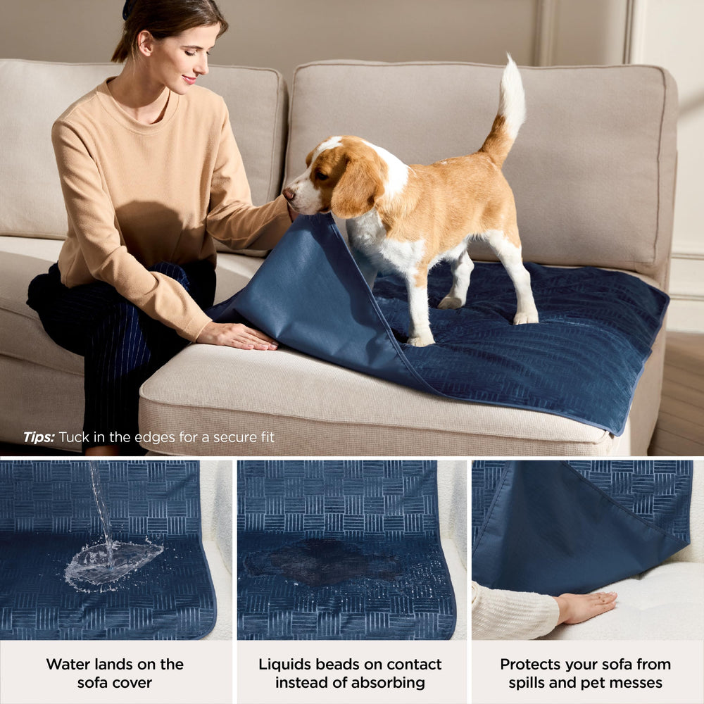 Bedsure terciopelo suave cubre para perros ofrece confort y abrigo.