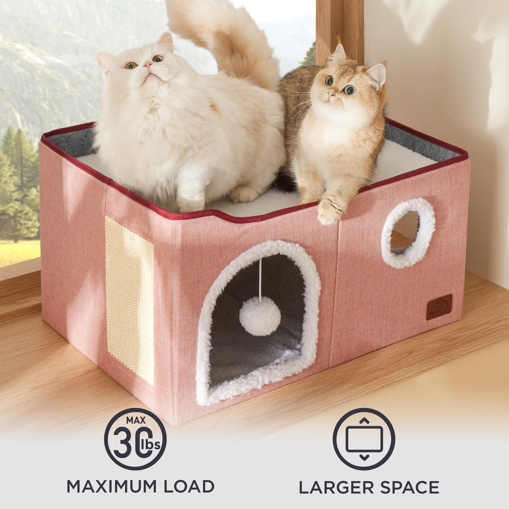 Bedsure tunel con dos entradas para exploración felina