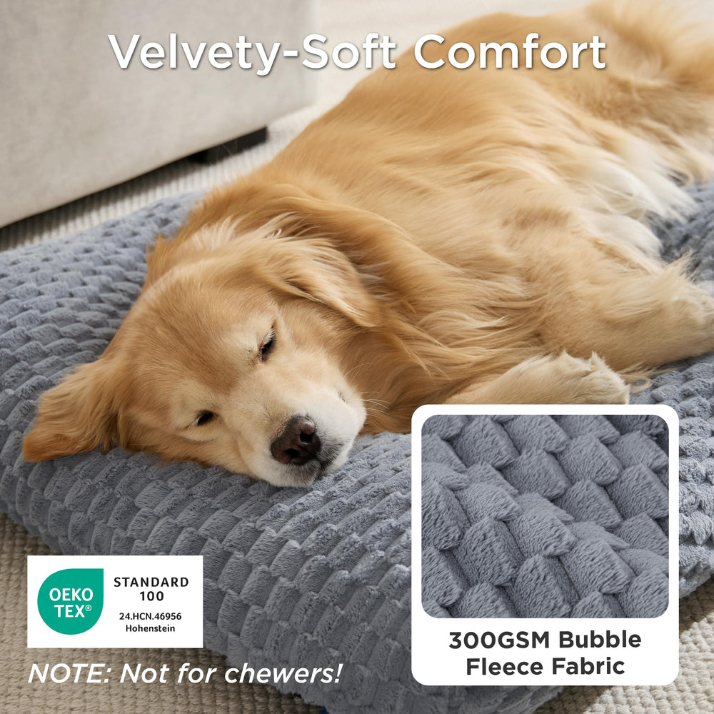 Bedsure XL cama perro relleno nube PP ofrece suavidad y confort para dormir.