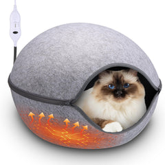 Beeveer cama-gato cueva caliente para descanso cómodo.