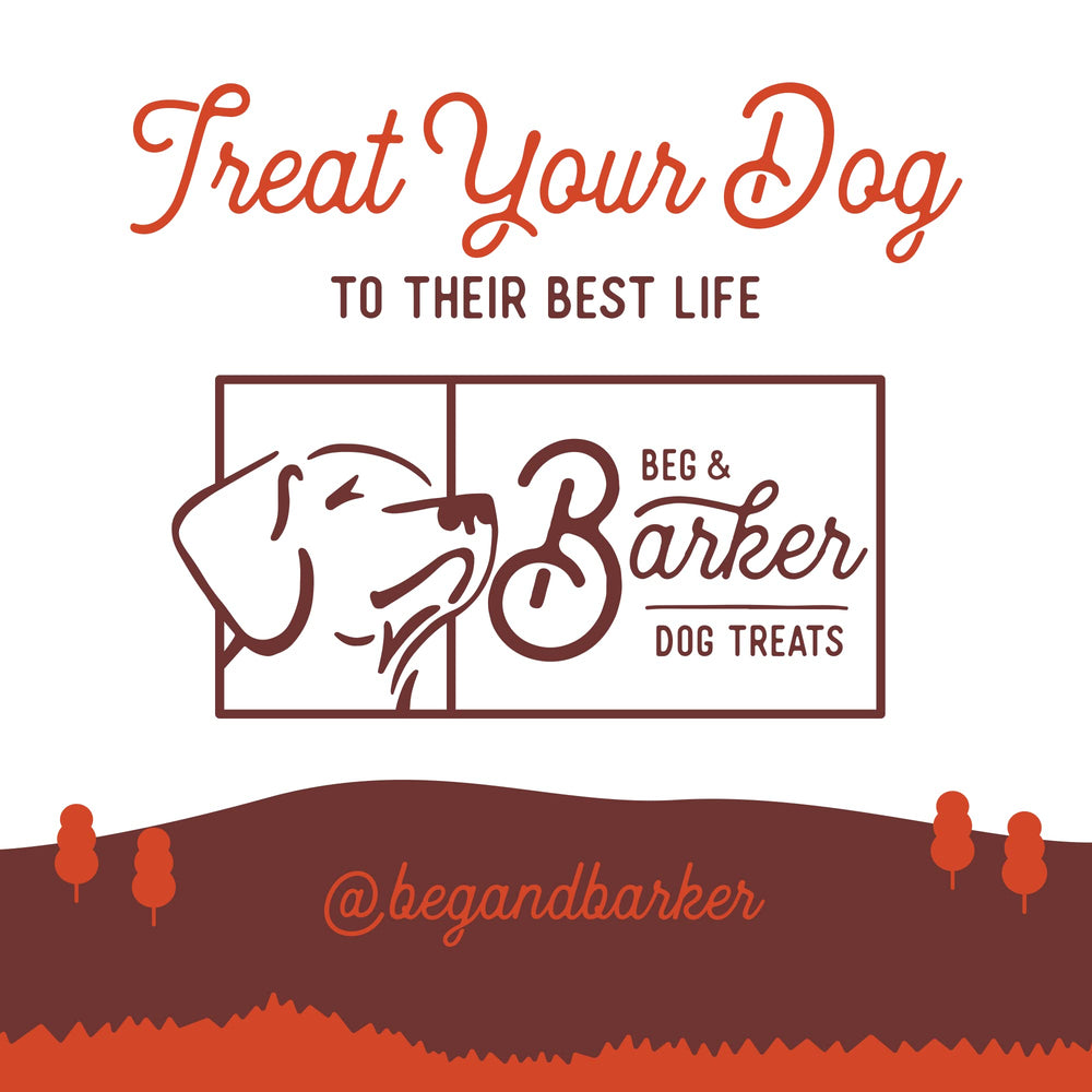 Producto hecho en EE. UU. con ingredientes locales para perros Beg & Barker.