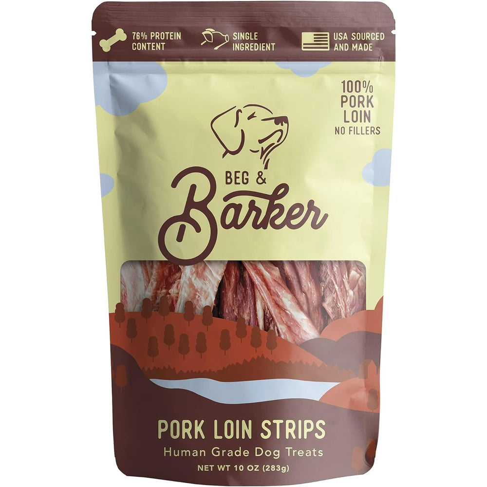 Beg & Barker jerky cerdo: tiras para premiar durante el entrenamiento