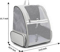 BEIKOTT Mochila transporte para perros con acceso lateral seguro para paseos