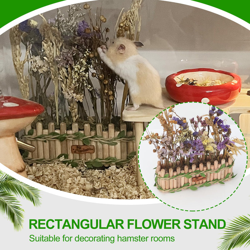 BELEATAL accesorio hábitat madera: ambiente natural para hamsters