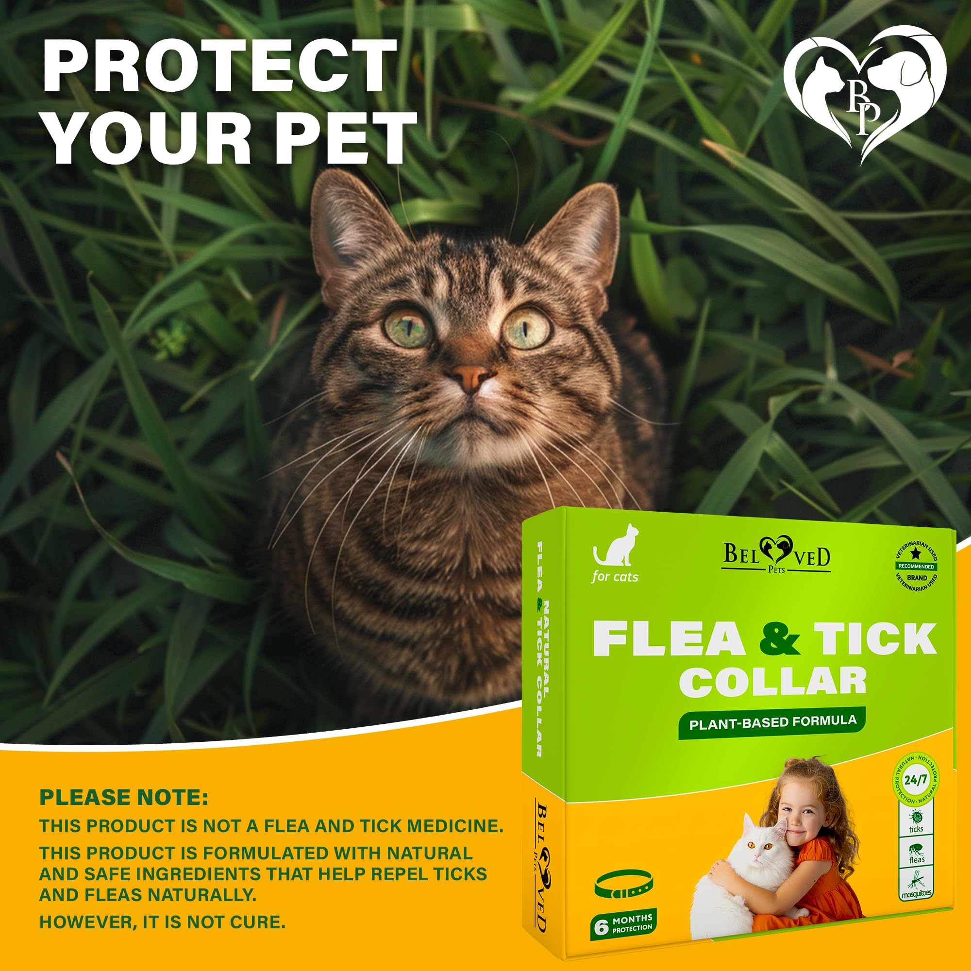 Beloved Pets collar para gatos fácil de usar y mantener
