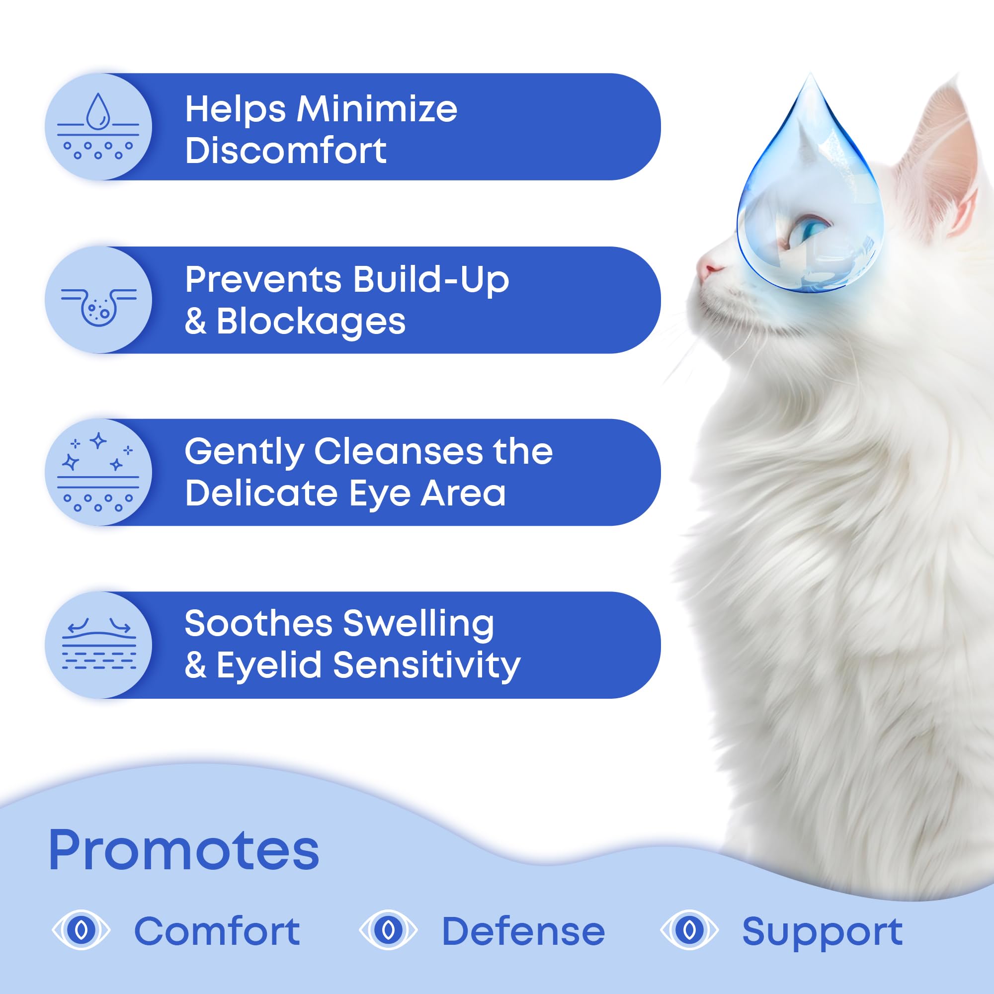Beloved Pets: limpieza ocular suave alrededor de ojos de perros y gatos