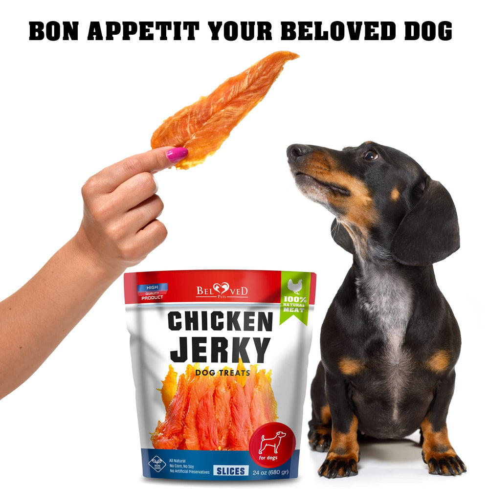 Beloved Pets snack sin rellenos ni subproductos para perros.