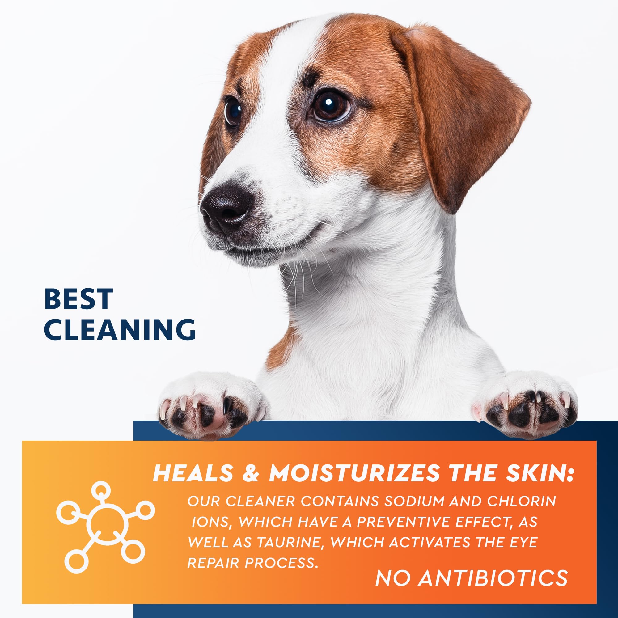 Uso semanal con Beloved Pets para mantener ojos limpios y confortables.