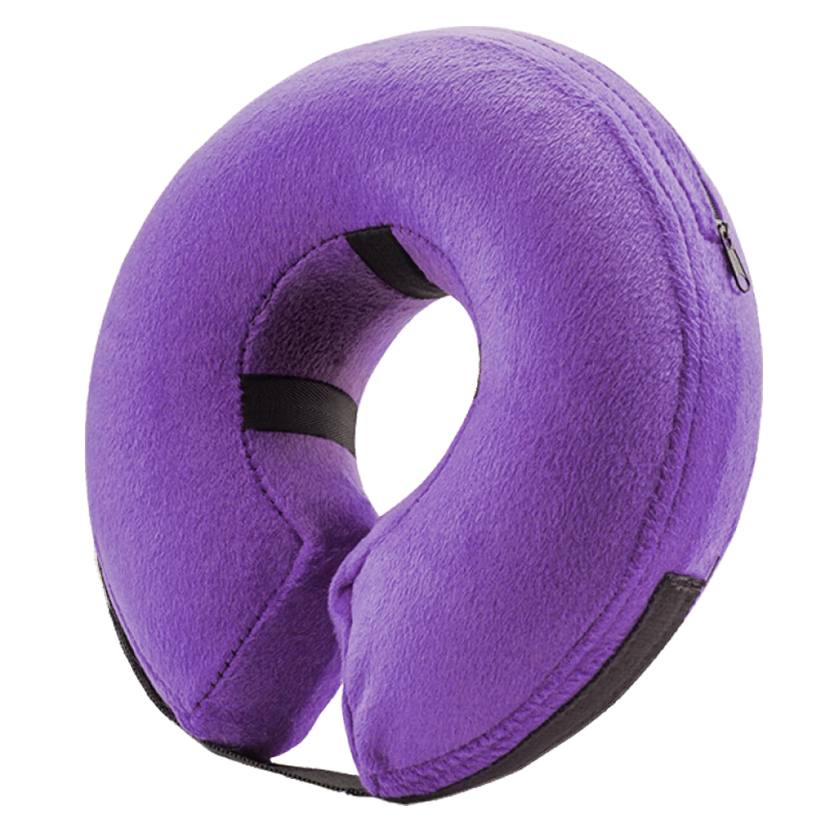BENCMATE collar cono inflable para perro suave morado, comodidad diaria