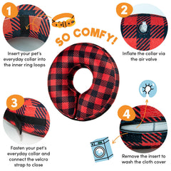 BENCMATE collar inflable en forma de dona, exterior suave para uso diario