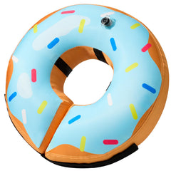BENCMATE Collar inflable Donut azul para perros, visión libre y comodidad durante la recuperación.