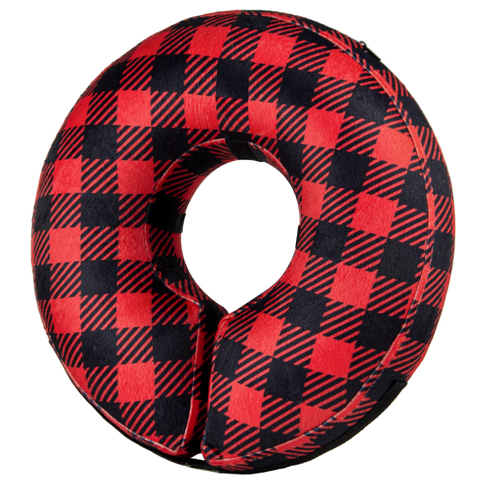 BENCMATE collar inflable para perro grande con cuadros, comodidad y libertad de movimiento.