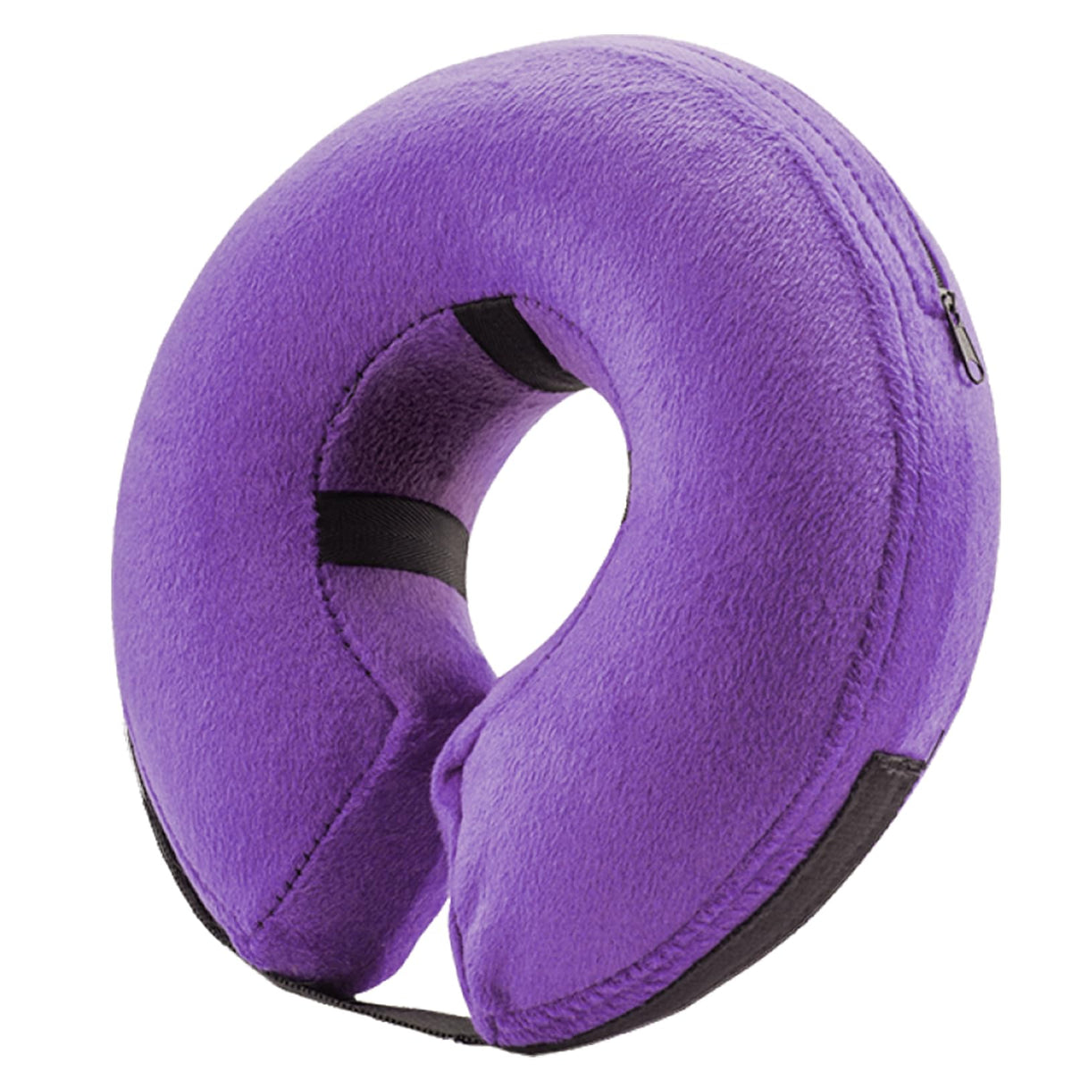 BENCMATE collar inflable para perro púrpura, visión libre y comodidad continua.
