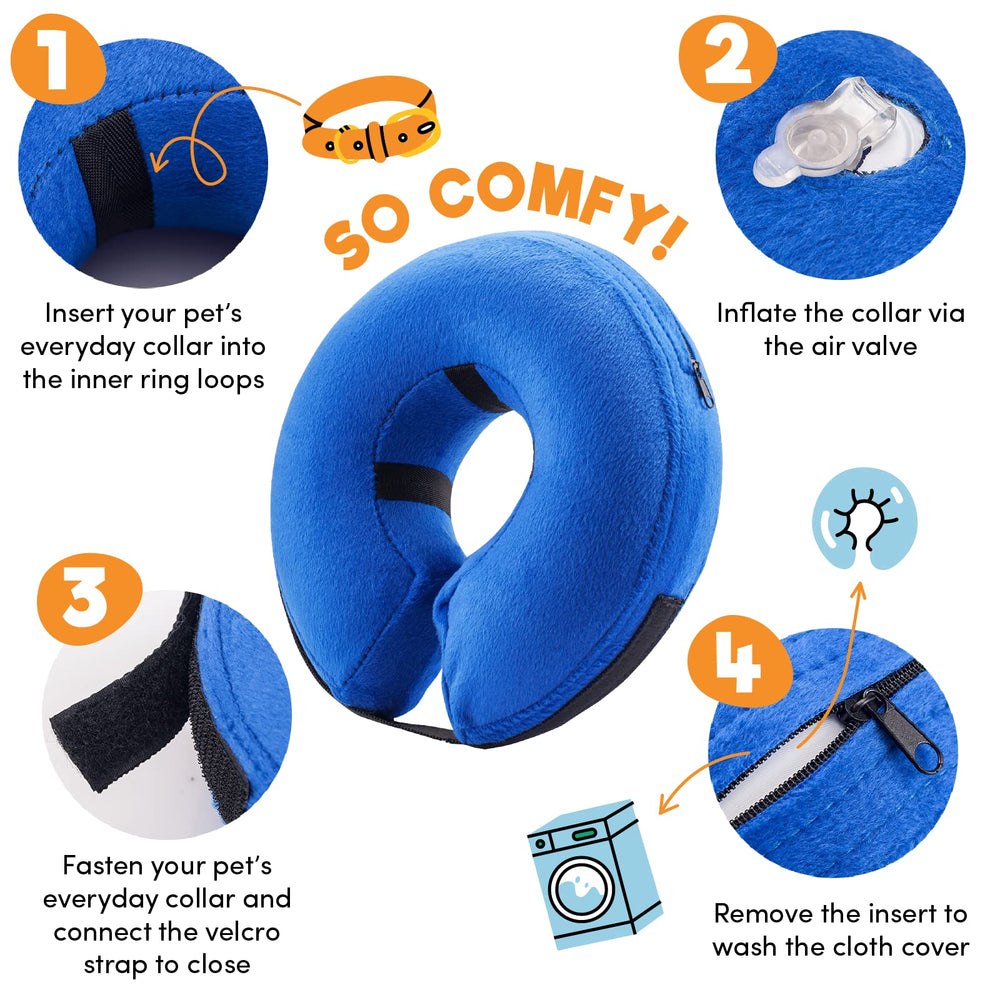 BENCMATE collar suave permite comer y dormir con comodidad