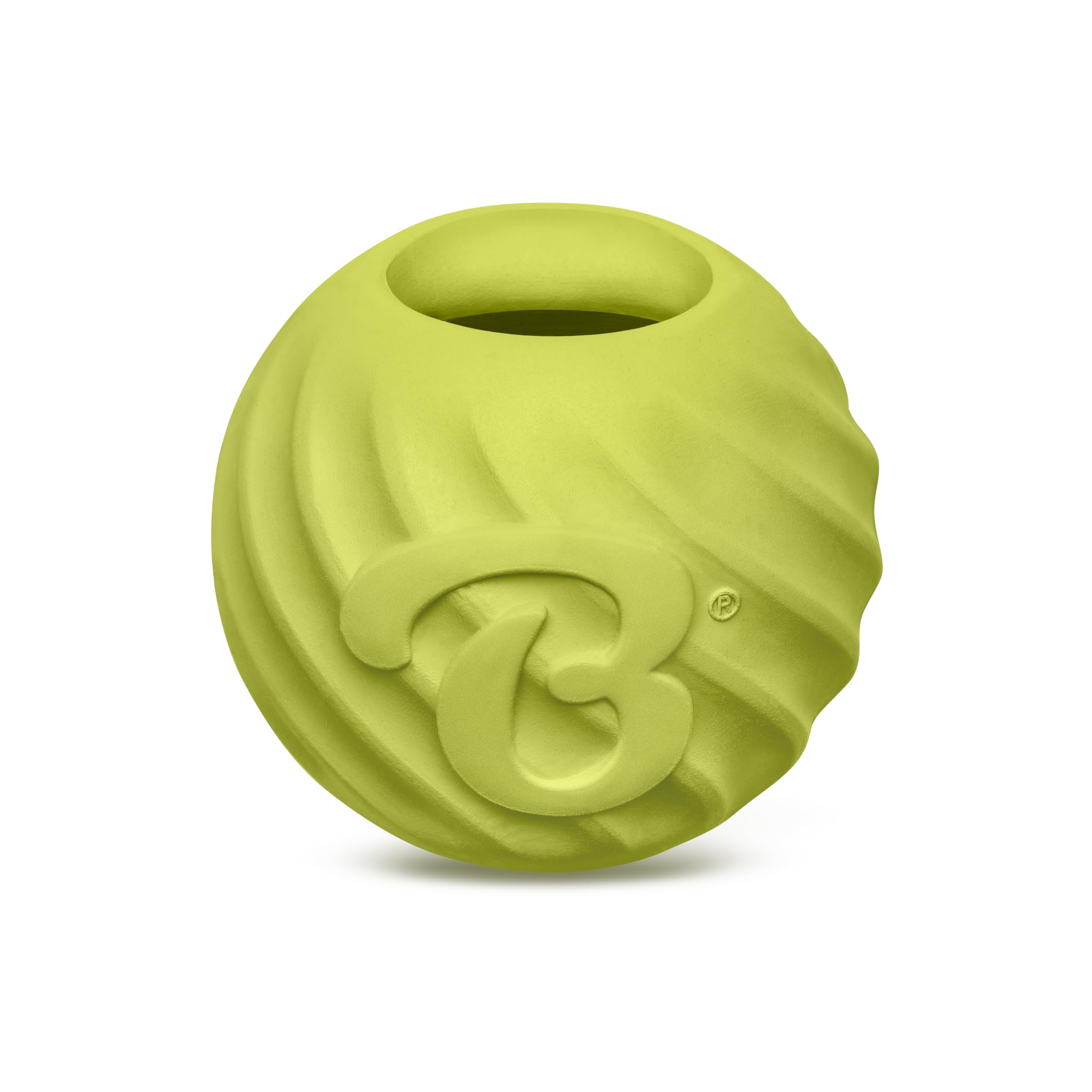 Bola Benebone para perro de caucho natural, perfecta para juego seguro y duradero.