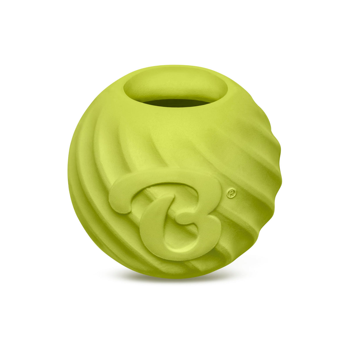Bola Benebone para perro de caucho natural, perfecta para juego seguro y duradero.
