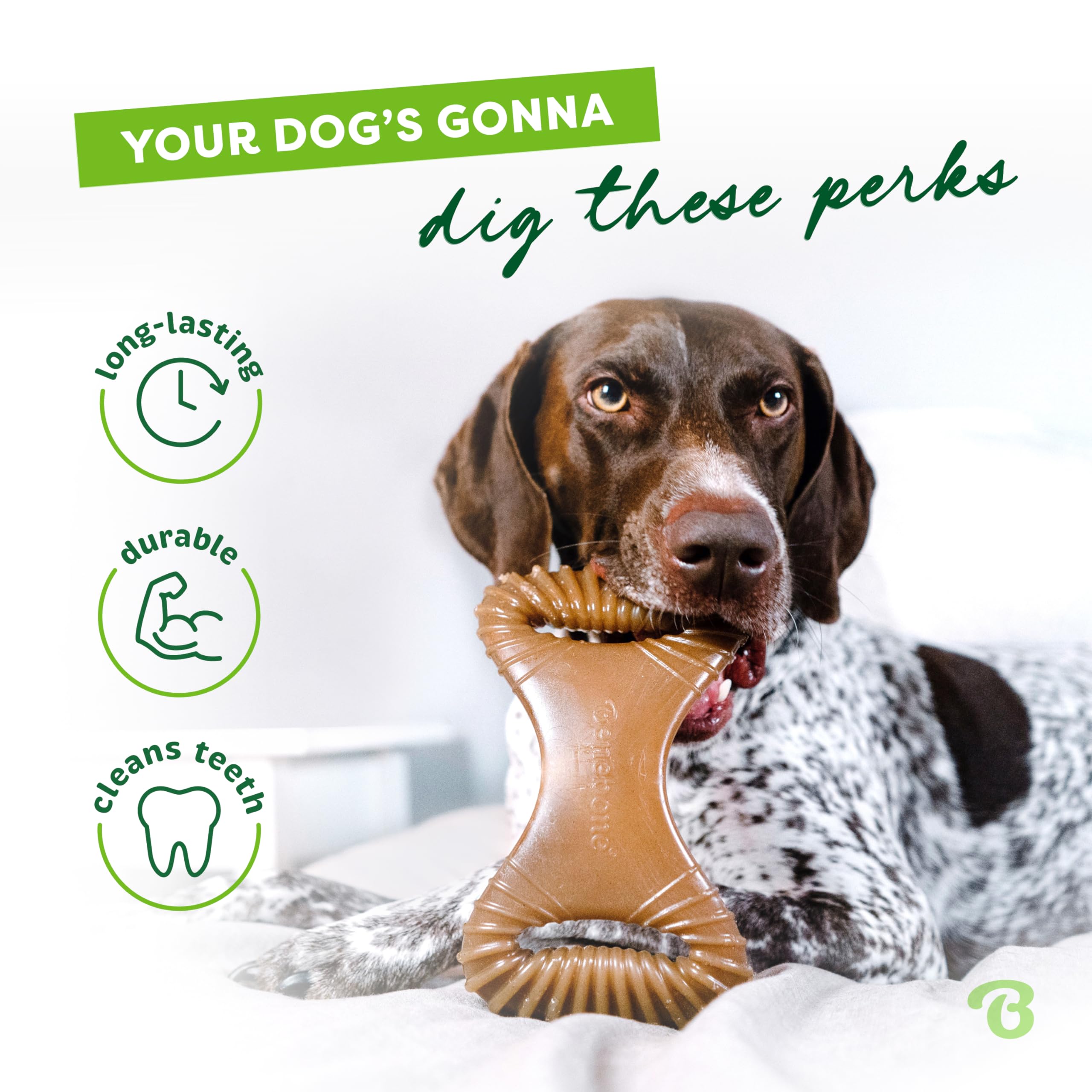 Benebone hecho en EE.UU.: fabricación de calidad para perro exigente.