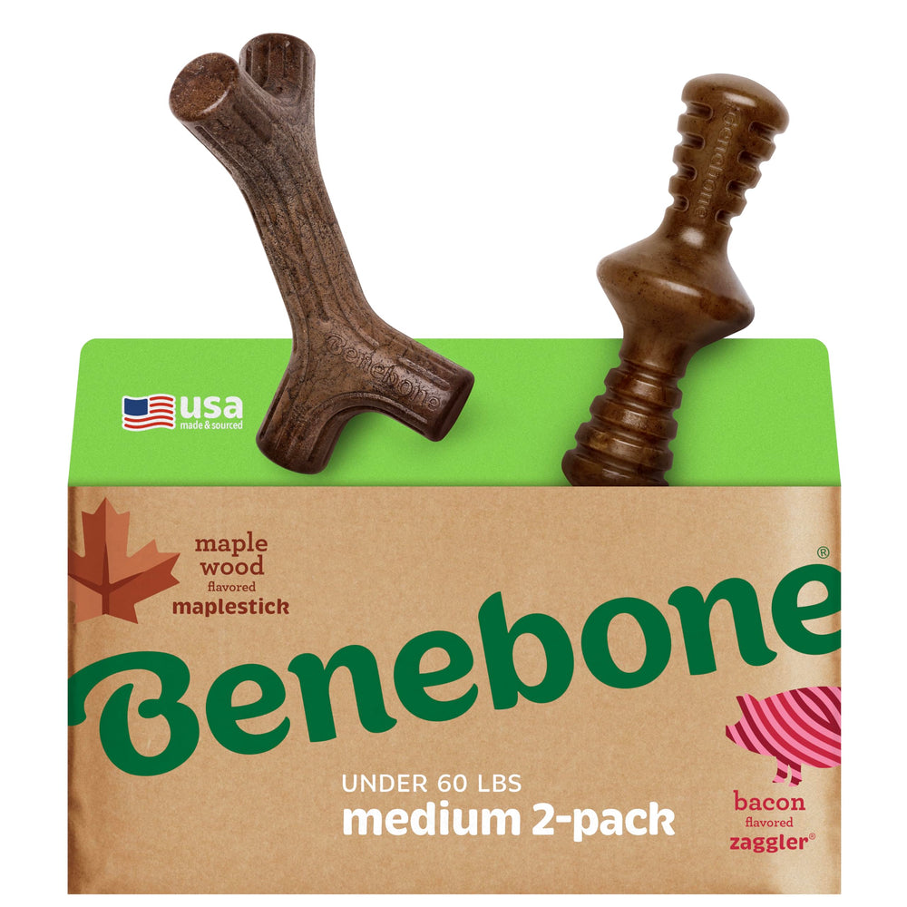 Benebone Maplestick de madera de arce real: estimulación mental y juego duradero