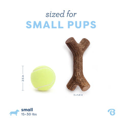 Benebone Puppy Maplestick hecho en EE. UU., respaldo de seguridad y calidad.