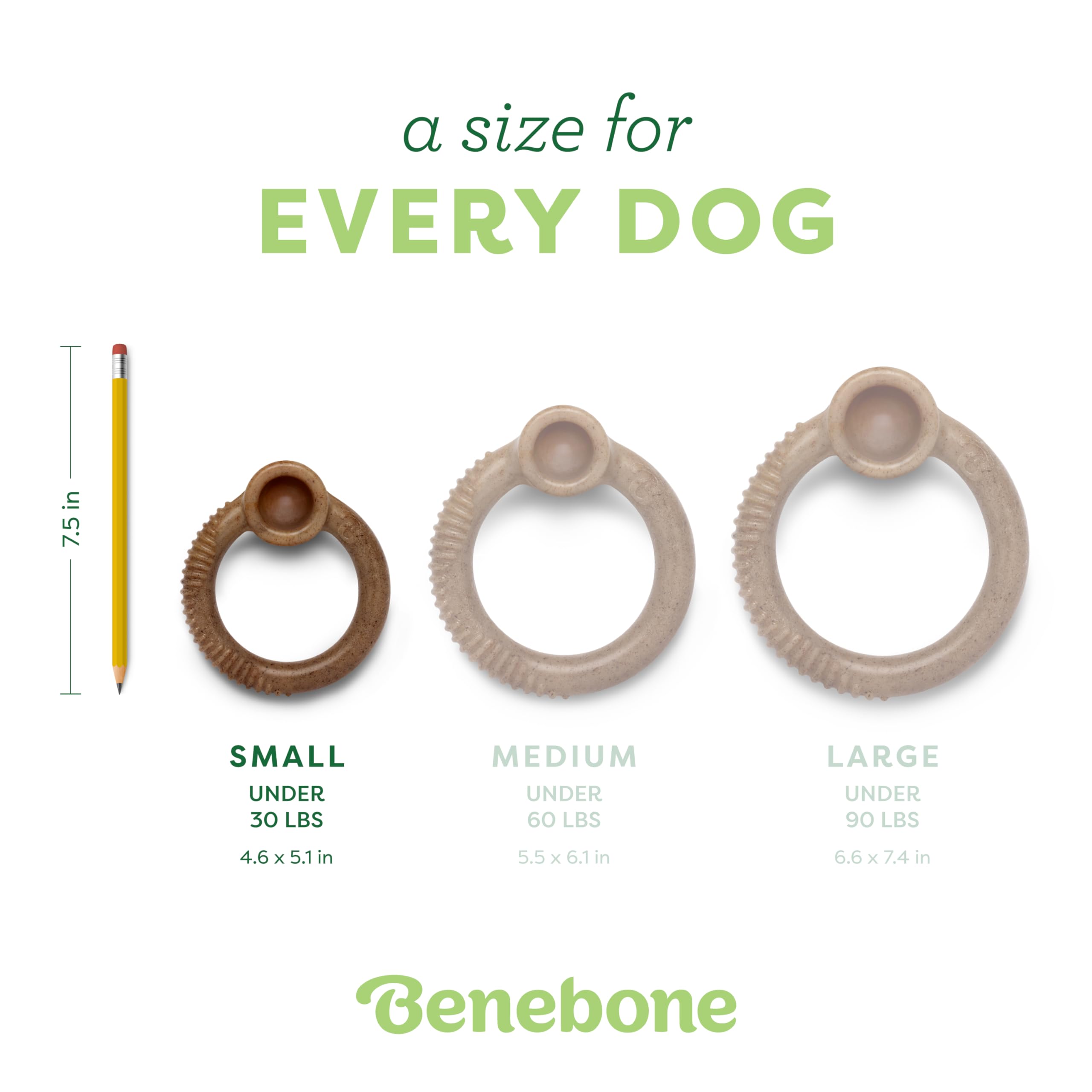 Benebone Ring, diseño ergonómico que facilita la recogida y mordida
