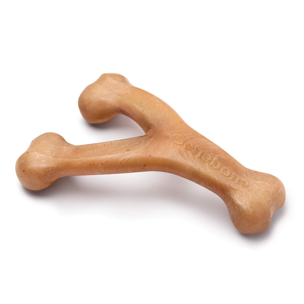 Benebone Wishbone mordedor-duradero para perros agresivos, ideal para mordida prolongada.