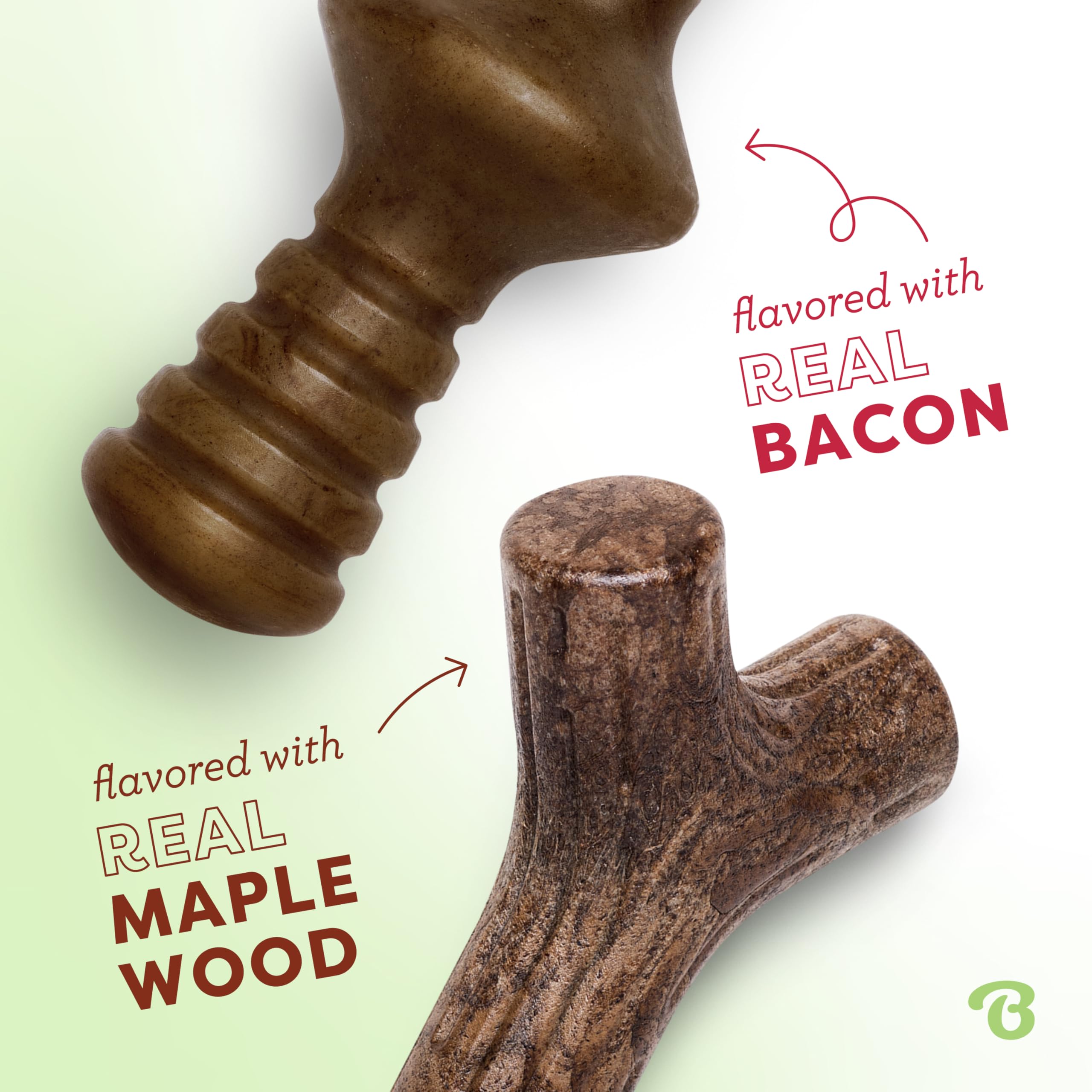 Benebone Zaggler con sabor a tocino real para masticar