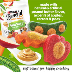 Beneful Baked Delights Snackers cheese flavor close up highlighting savory taste