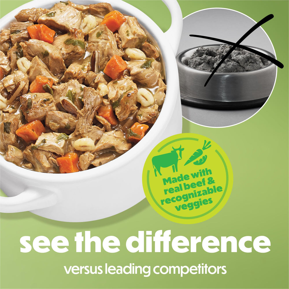 Beneful cebada, arroz salvaje y espinacas: ingredientes visibles y nutritivos.