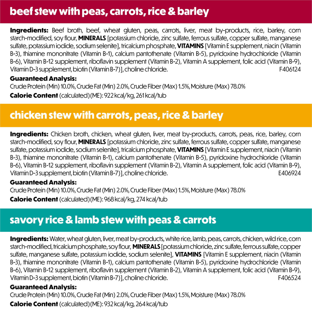 Beneful Gravy: verduras reales en salsa, 10 oz, colores visibles en plato