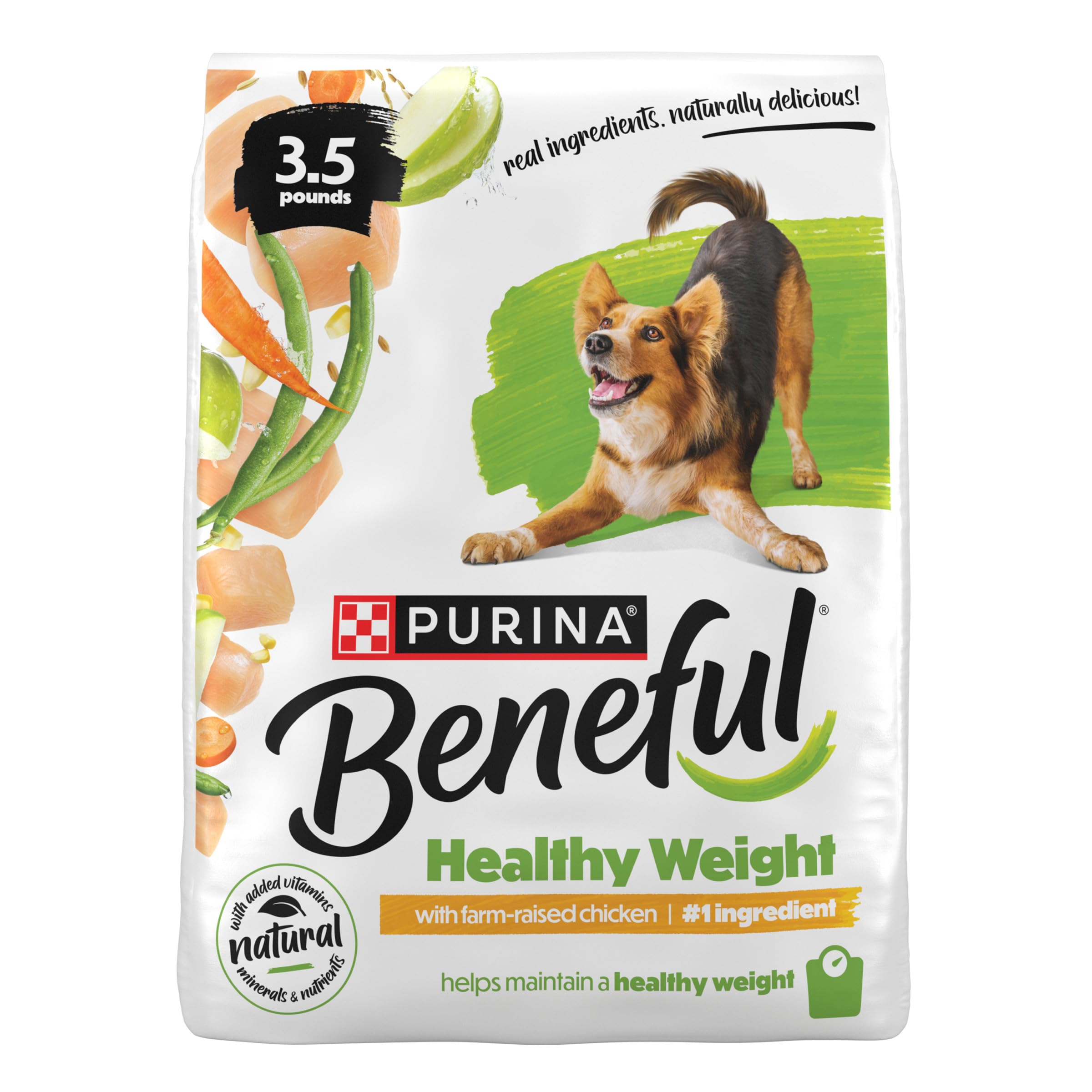 Beneful croquetas para peso saludable en patitas que apoyan el peso saludable.